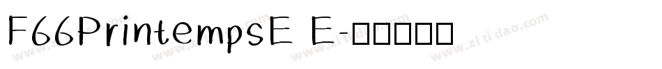F66PrintempsE E字体转换